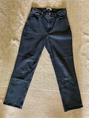 Abercrombie & Fitch Women's Ankle Straight Leg Ultra High Rise Jeans Curve Love